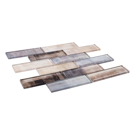 Andova Tiles ANDOVA TILES Migdal 2" x 6" Glass Brick Joint Mosaic Tile ANDMIG228